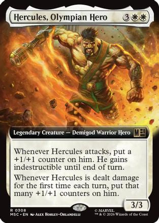 Hercules, Olympian Hero (Extended Art) (MSC-308) - Commander: Marvel Super Heroes