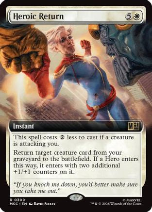 Heroic Return (Extended Art) (MSC-309) - Commander: Marvel Super Heroes Foil