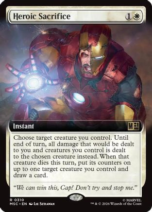 Heroic Sacrifice (Extended Art) (MSC-310) - Commander: Marvel Super Heroes Foil