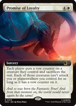 Promise of Loyalty (Extended Art) (MSC-319) - Commander: Marvel Super Heroes