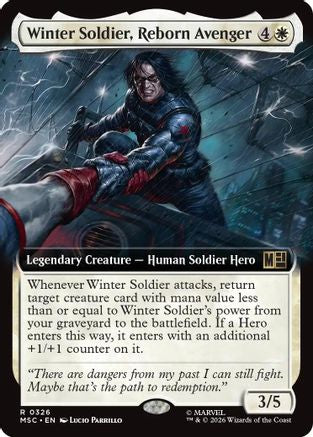 Winter Soldier, Reborn Avenger (Extended Art) (MSC-326) - Commander: Marvel Super Heroes Foil