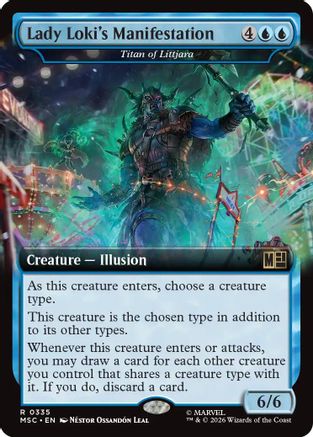 Lady Loki's Manifestation - Titan of Littjara (Extended Art) (MSC-335) - Commander: Marvel Super Heroes