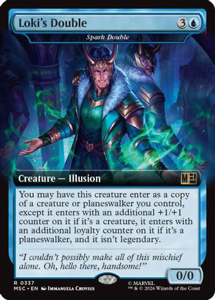 Loki's Double - Spark Double (Extended Art) (MSC-337) - Commander: Marvel Super Heroes Foil