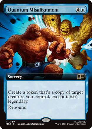 Quantum Misalignment (Extended Art) (MSC-339) - Commander: Marvel Super Heroes Foil
