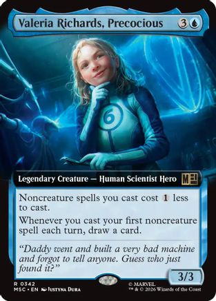 Valeria Richards, Precocious (Extended Art) (MSC-342) - Commander: Marvel Super Heroes