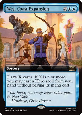 West Coast Expansion (Extended Art) (MSC-345) - Commander: Marvel Super Heroes Foil