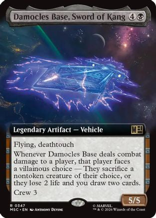 Damocles Base, Sword of Kang (Extended Art) (MSC-347) - Commander: Marvel Super Heroes Foil