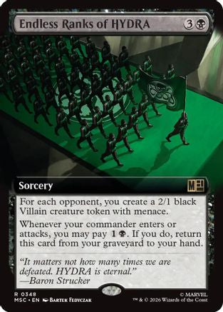 Endless Ranks of HYDRA (Extended Art) (MSC-348) - Commander: Marvel Super Heroes Foil