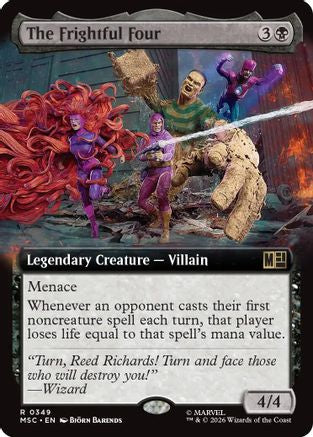 The Frightful Four (Extended Art) (MSC-349) - Commander: Marvel Super Heroes