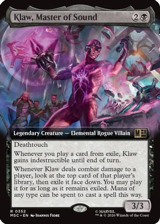 Klaw, Master of Sound (Extended Art) (MSC-352) - Commander: Marvel Super Heroes