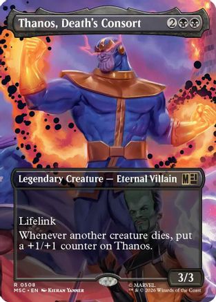 Thanos, Death's Consort (Extended Art) (MSC-508) - Commander: Marvel Super Heroes