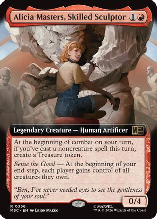 Alicia Masters, Skilled Sculptor (Extended Art) (MSC-356) - Commander: Marvel Super Heroes Foil