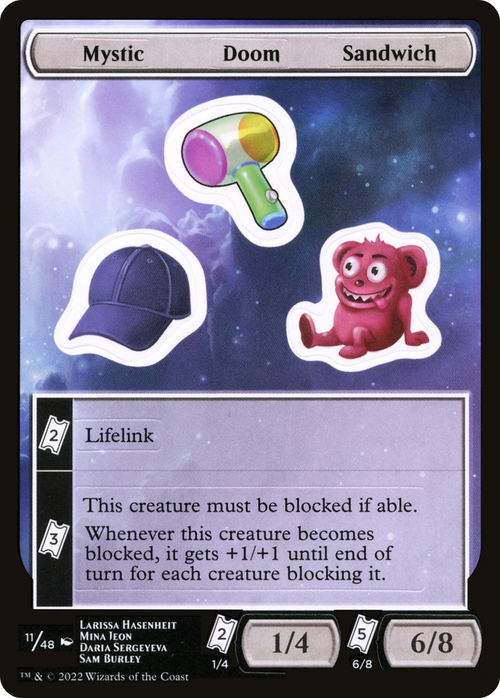 Mystic Doom Sandwich (UNF-011) - Unfinity Sticker Sheets
