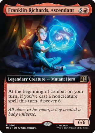 Franklin Richards, Ascendant (Extended Art) (MSC-362) - Commander: Marvel Super Heroes Foil