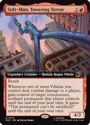 Stilt-Man, Towering Terror (Extended Art) (MSC-373) - Commander: Marvel Super Heroes Foil