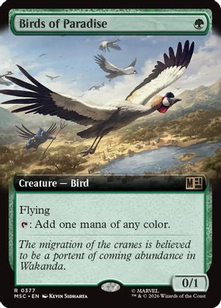 Birds of Paradise (Extended Art) (MSC-377) - Commander: Marvel Super Heroes