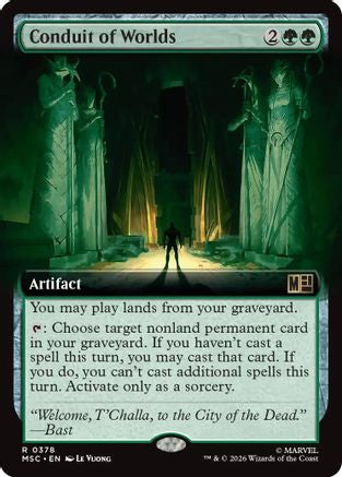 Conduit of Worlds (Extended Art) (MSC-378) - Commander: Marvel Super Heroes Foil