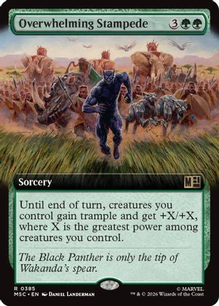 Overwhelming Stampede (Extended Art) (MSC-385) - Commander: Marvel Super Heroes
