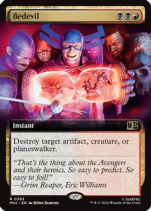 Bedevil (Extended Art) (MSC-393) - Commander: Marvel Super Heroes Foil