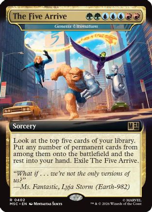 The Five Arrive - Genesis Ultimatum (Extended Art) (MSC-402) - Commander: Marvel Super Heroes