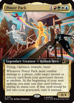 Power Pack (Extended Art) (MSC-411) - Commander: Marvel Super Heroes