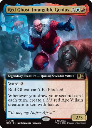 Red Ghost, Intangible Genius (Extended Art) (MSC-413) - Commander: Marvel Super Heroes