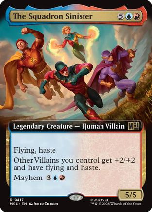 The Squadron Sinister (Extended Art) (MSC-417) - Commander: Marvel Super Heroes