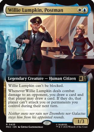 Willie Lumpkin, Postman (Extended Art) (MSC-425) - Commander: Marvel Super Heroes