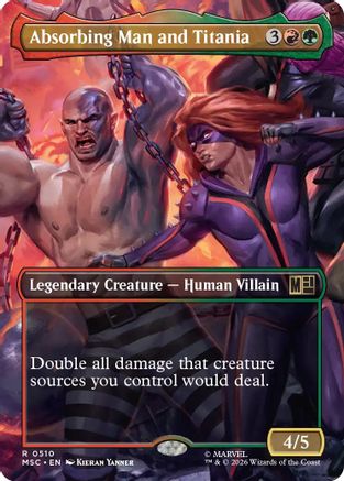 Absorbing Man and Titania (Borderless) (MSC-510) - Commander: Marvel Super Heroes Foil