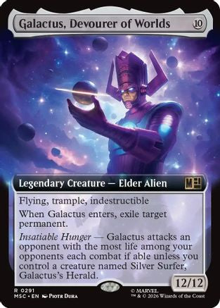 Galactus, Devourer of Worlds (Extended Art) (MSC-291) - Commander: Marvel Super Heroes
