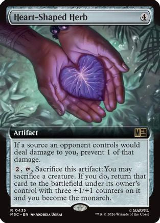 Heart-Shaped Herb (Extended Art) (MSC-435) - Commander: Marvel Super Heroes Foil
