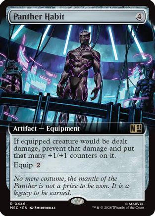 Panther Habit (Extended Art) (MSC-446) - Commander: Marvel Super Heroes