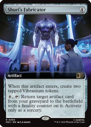 Shuri's Fabricator (Extended Art) (MSC-450) - Commander: Marvel Super Heroes Foil