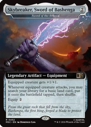 Skybreaker, Sword of Bashenga - Sword of the Animist (Extended Art) (MSC-452) - Commander: Marvel Super Heroes Foil
