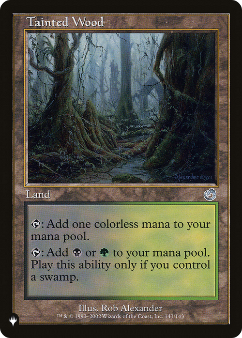 Tainted Wood (LIST-143/143) - The List