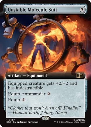 Unstable Molecule Suit (Extended Art) (MSC-457) - Commander: Marvel Super Heroes