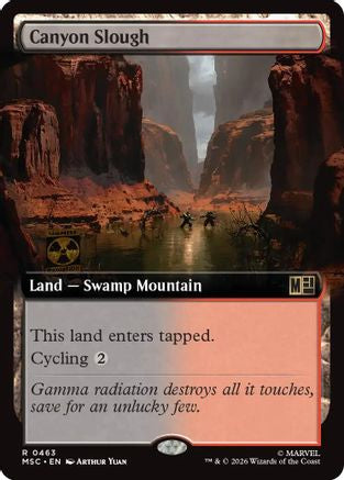 Canyon Slough (Extended Art) (MSC-463) - Commander: Marvel Super Heroes Foil