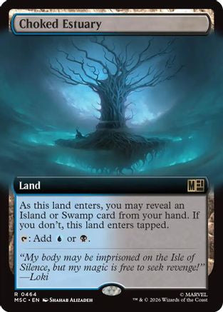 Choked Estuary (Extended Art) (MSC-464) - Commander: Marvel Super Heroes Foil