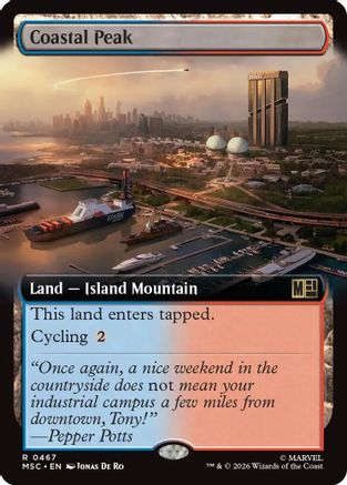 Coastal Peak (Extended Art) (MSC-467) - Commander: Marvel Super Heroes Foil