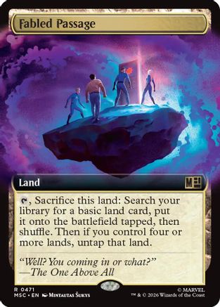 Fabled Passage (Extended Art) (MSC-471) - Commander: Marvel Super Heroes Foil