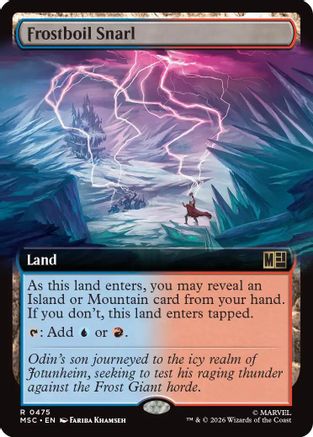 Frostboil Snarl (Extended Art) (MSC-475) - Commander: Marvel Super Heroes