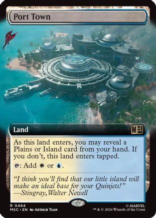 Port Town (Extended Art) (MSC-484) - Commander: Marvel Super Heroes Foil