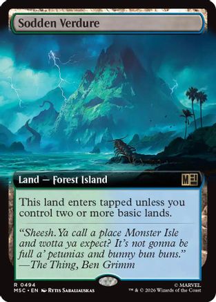 Sodden Verdure (Extended Art) (MSC-494) - Commander: Marvel Super Heroes