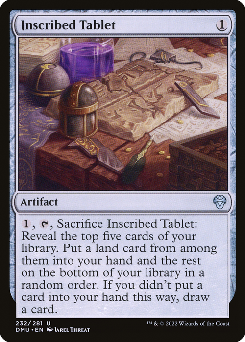 Inscribed Tablet (DMU-232) - Dominaria United Foil