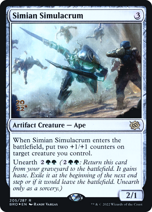 Simian Simulacrum (PRE-205) - The Brothers' War Promos Foil