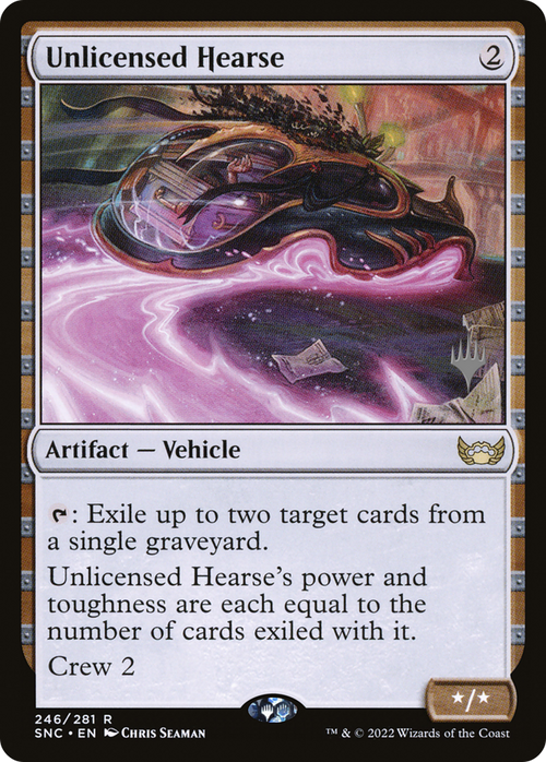 Unlicensed Hearse (PPSNC-246) - Streets of New Capenna Promos Foil