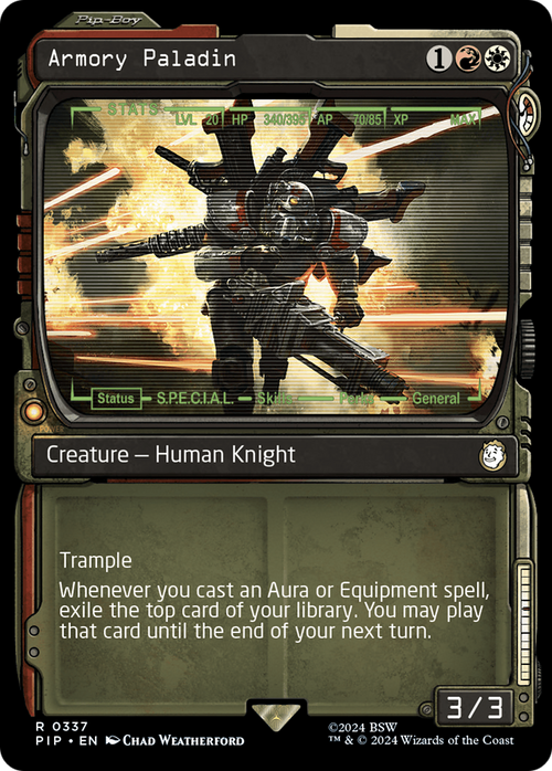 Armory Paladin (Showcase) (PIP-337) - Fallout: (Showcase) Foil