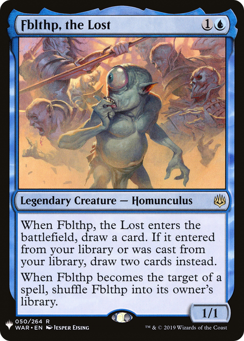 Fblthp, the Lost (LIST-WAR-50) - The List