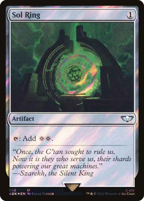 Sol Ring (252) (Surge Foil) (40K-252) - Warhammer 40,000 Commander Foil