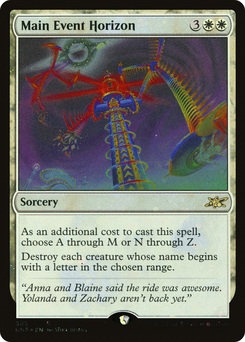 Main Event Horizon (Galaxy Foil) (UNF-305) - Unfinity Foil